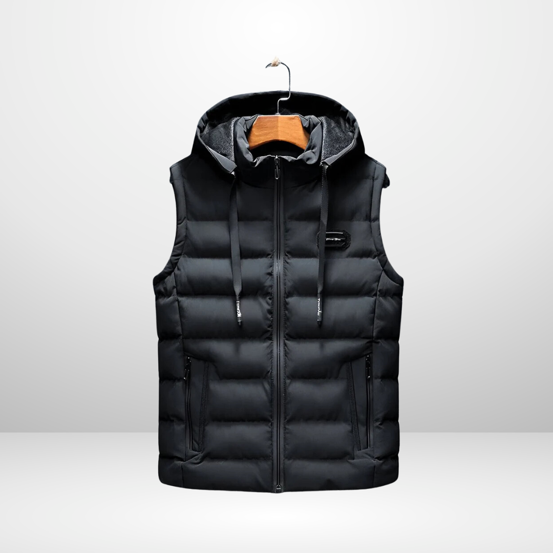 Padded Vest with Hood