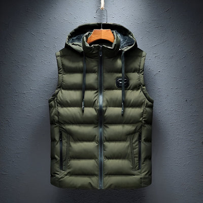 Padded Vest with Hood